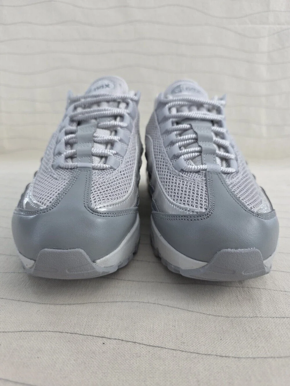 Nike Womens Air Max 95 Big Bubble Grey Fog Silver Sneakers IB6398-001 Size 6.5